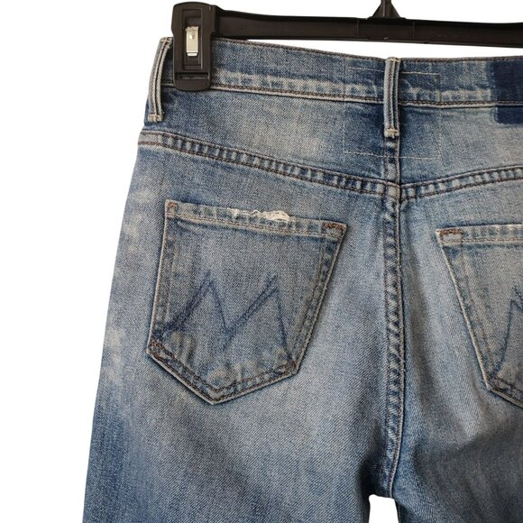Mother The Insider Crop Step Chew Better When It's Wrong Distressed Jeans 25 - Picture 16 of 16